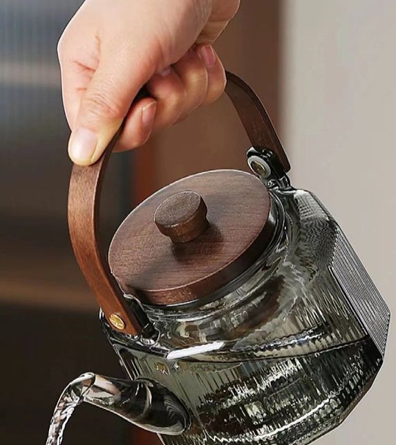 Walnut Glass Beam Pot Household Tea Set High Borosilicate Digester Two Electric Clay Oven Teapot Glass Teapot